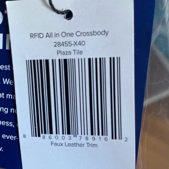 Vera Bradley Floral Crossbody Bag in Gray and Purple - Picture 7 of 7